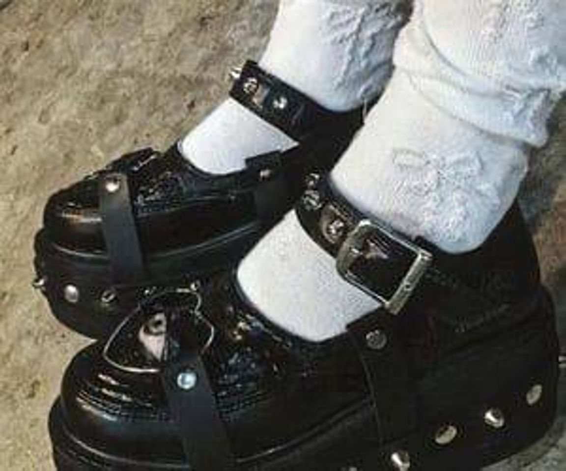 Fashion Sapato stile emo🖤