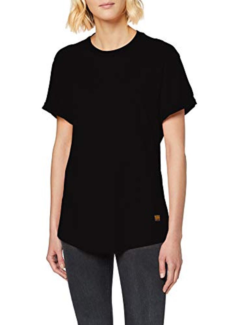 Fashion G-STAR RAW Lash Fem Loose Camiseta, Negro