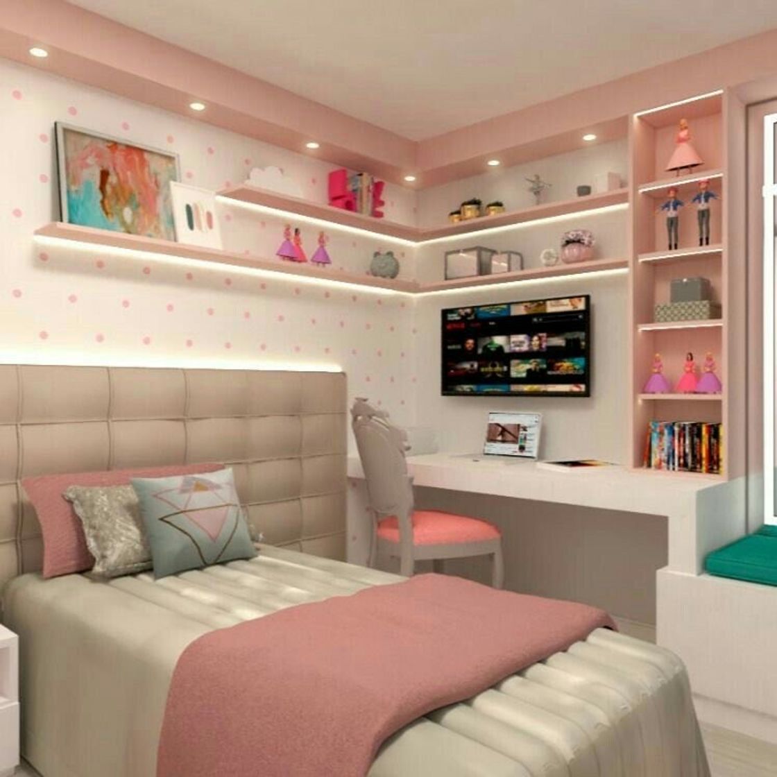 Fashion quarto rosa 