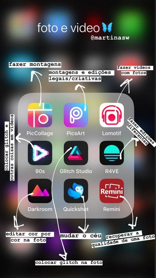 Apps Edição fotos e vídeos