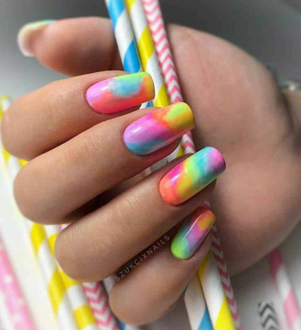 Fashion Unhas tie dye