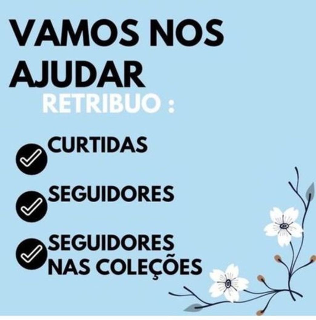 Social Continuou seguindo e retribuindo 