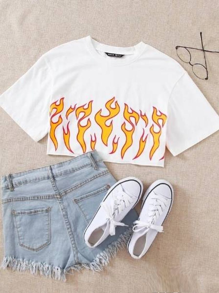 Social blusa cropped