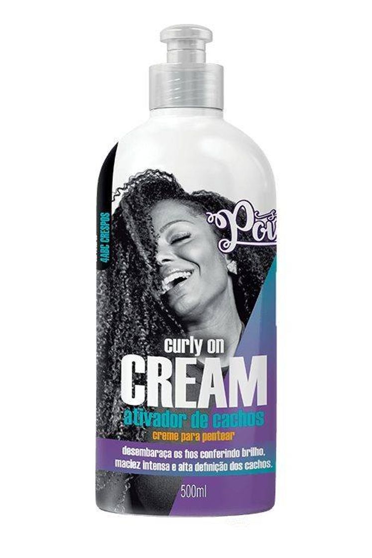 Moda Creme para pentear soul power Curly on cream curvaturas 4abc