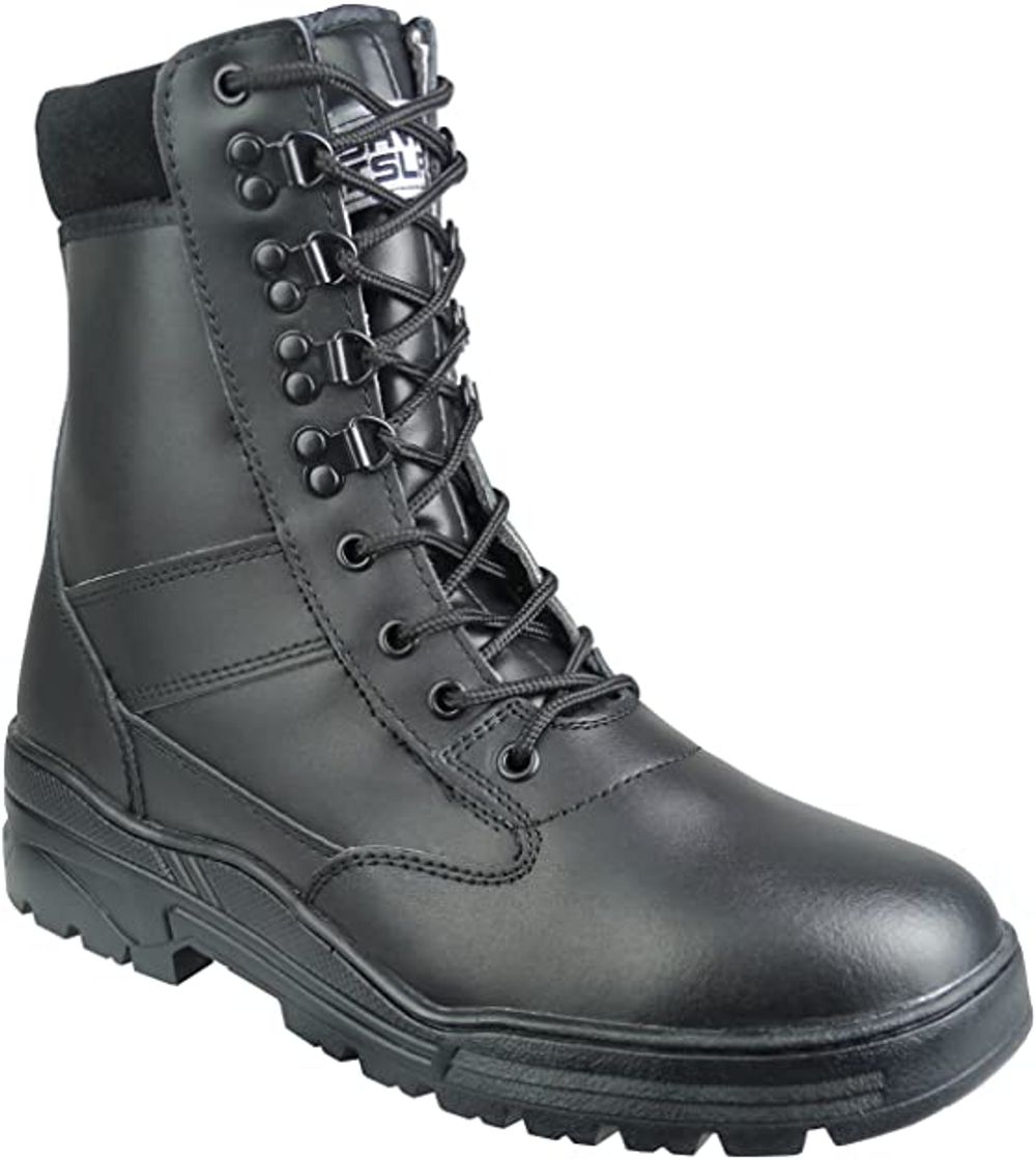 Producto Savage Island Botas Piel Negras Combate con Cremallera Lateral Talla 41 EU