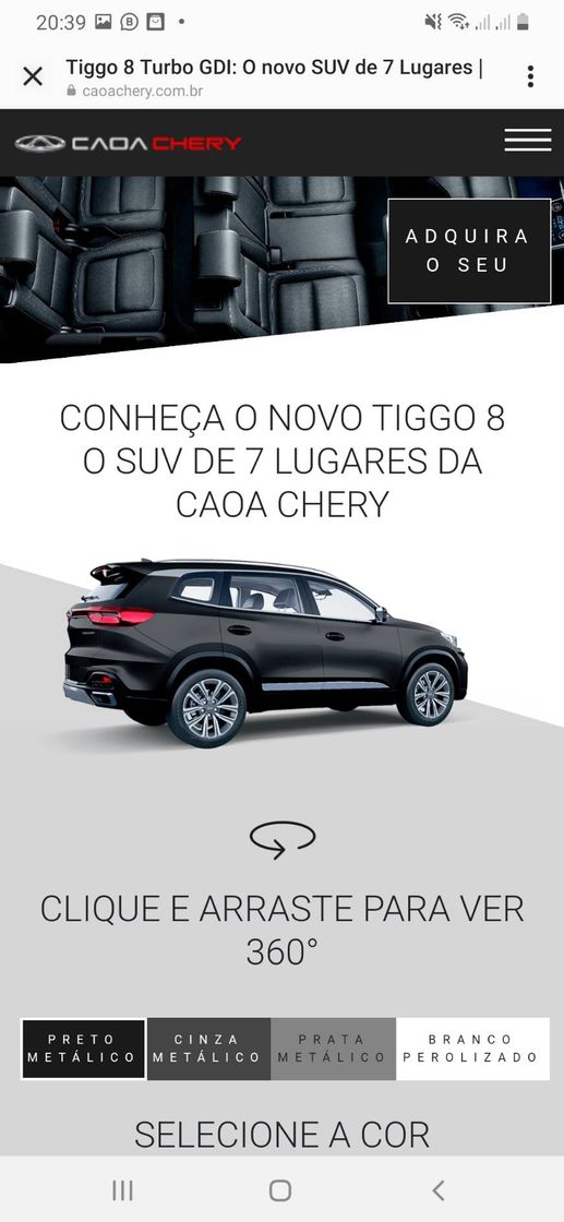 Moda Tiggo 8 carro lindo