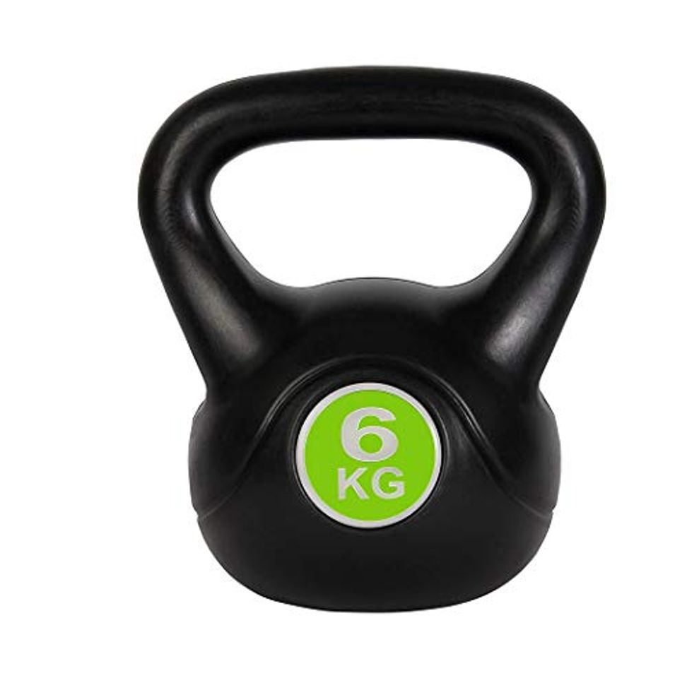 Product 186960 Pesas rusas Kettlebell fitness 8kg en pvc con arena y mango