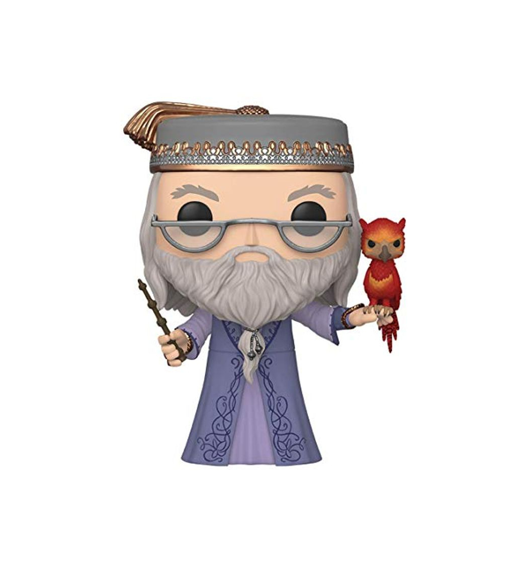 Games Funko- Pop Harry Potter: 10" Dumbledore w/Fawkes S10 Figura Coleccionable, Multicolor