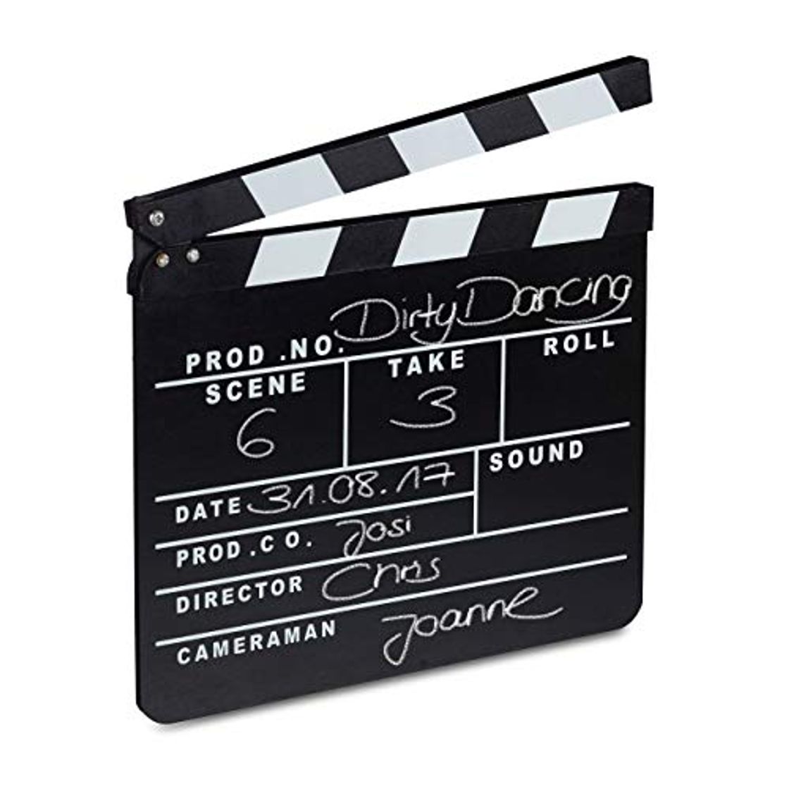 Product Relaxdays- Claqueta Cine para Escribir, Color Negro