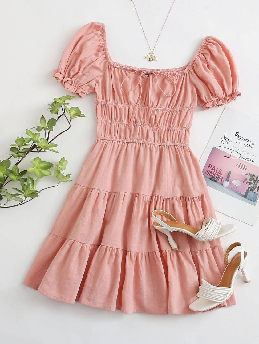 Moda Vestido pastel shein