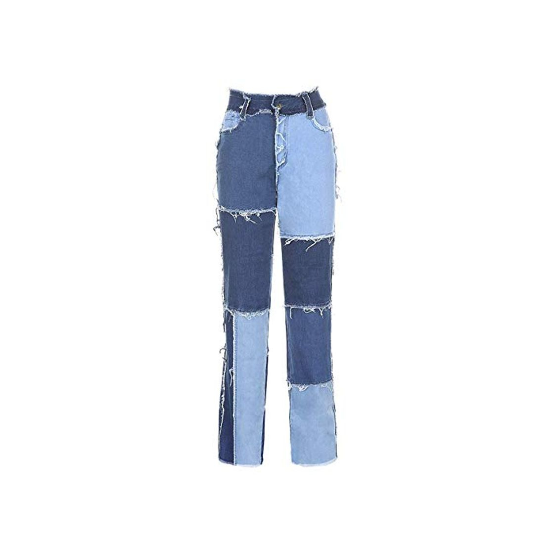 Fashion Streetwear Mujer Y2k Bodycon Jeans Moda Patchwork Harajuku Estética Pantalones Jeans Cintura Alta Denim 90s Jeans Cuteandpsycho