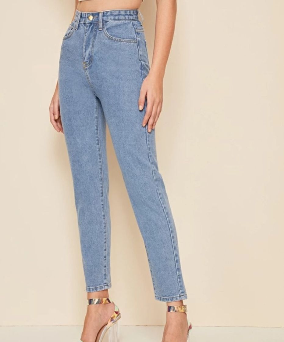 Fashion Lee Elasticated Mom Jeans