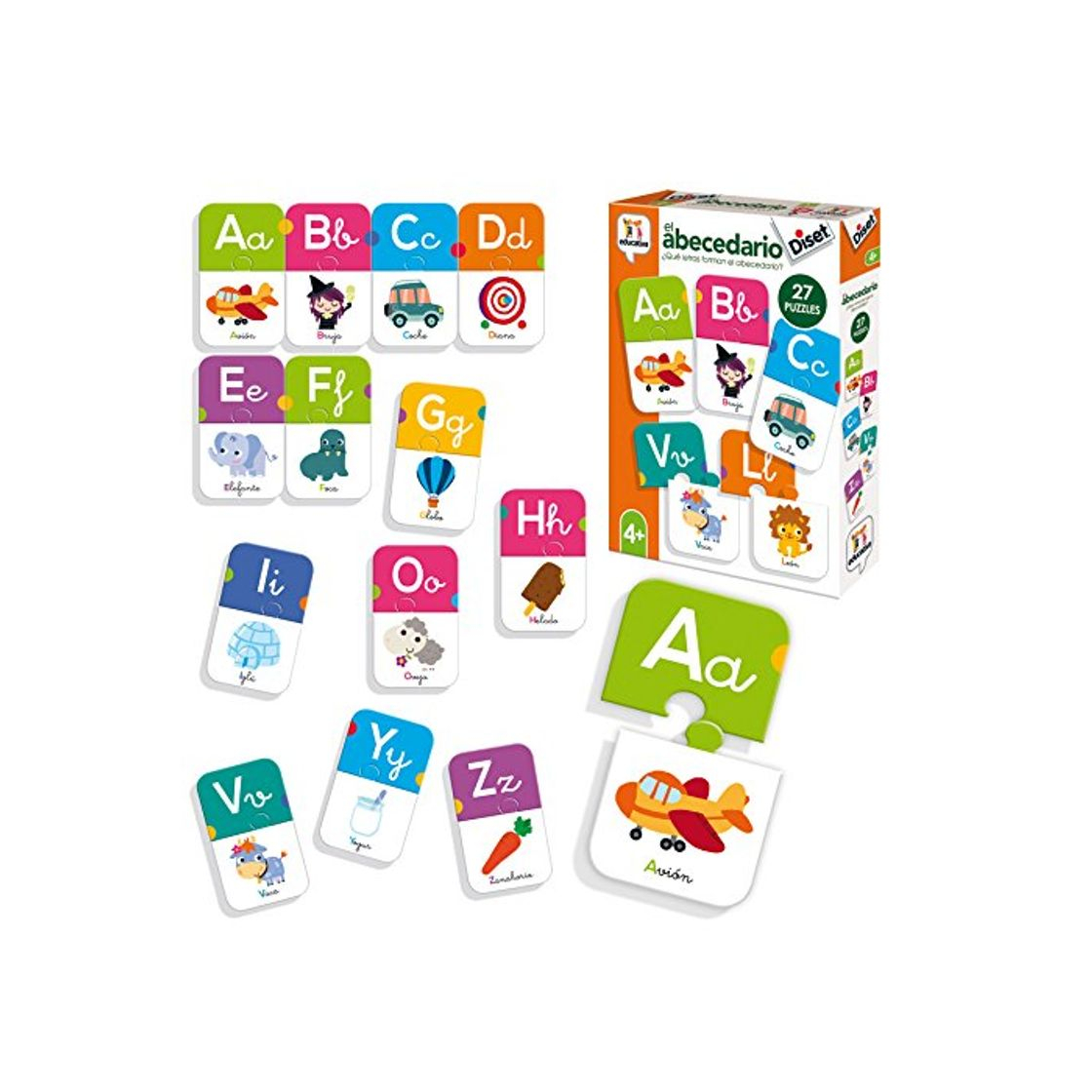 Product Diset- Juguete educativos El Abecedario, Multicolor