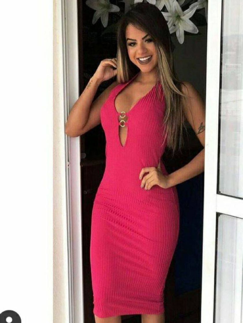 Fashion Vestido Midi | Vestido Feminino Puro Estilo Nunca Usado 49304150 ...