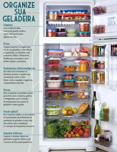 Organizando a geladeira