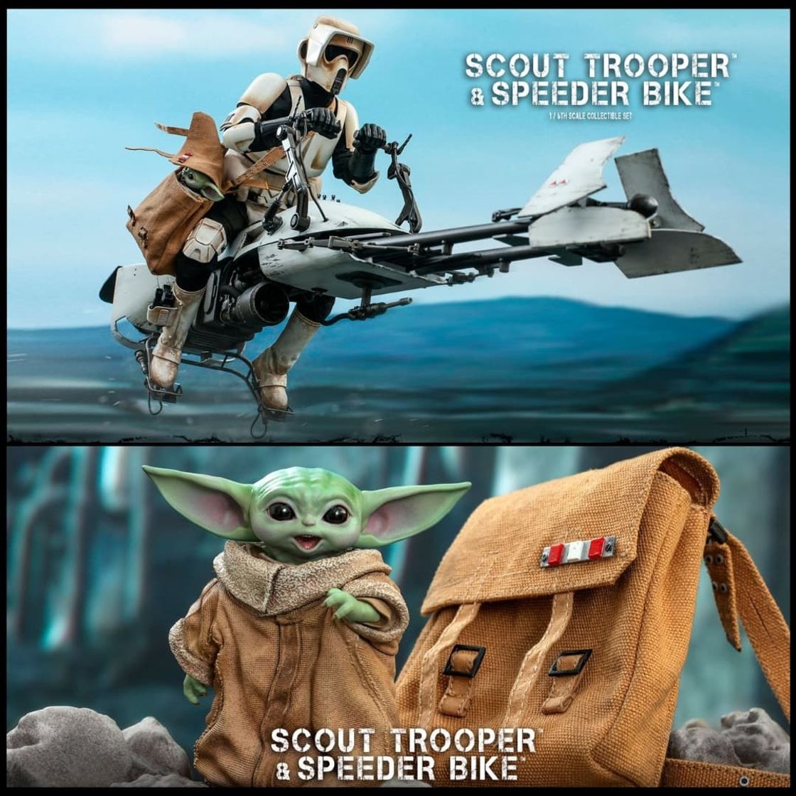 Productos Figura Scout Trooper y Speeder Bike The Mandalorian Hot Toys