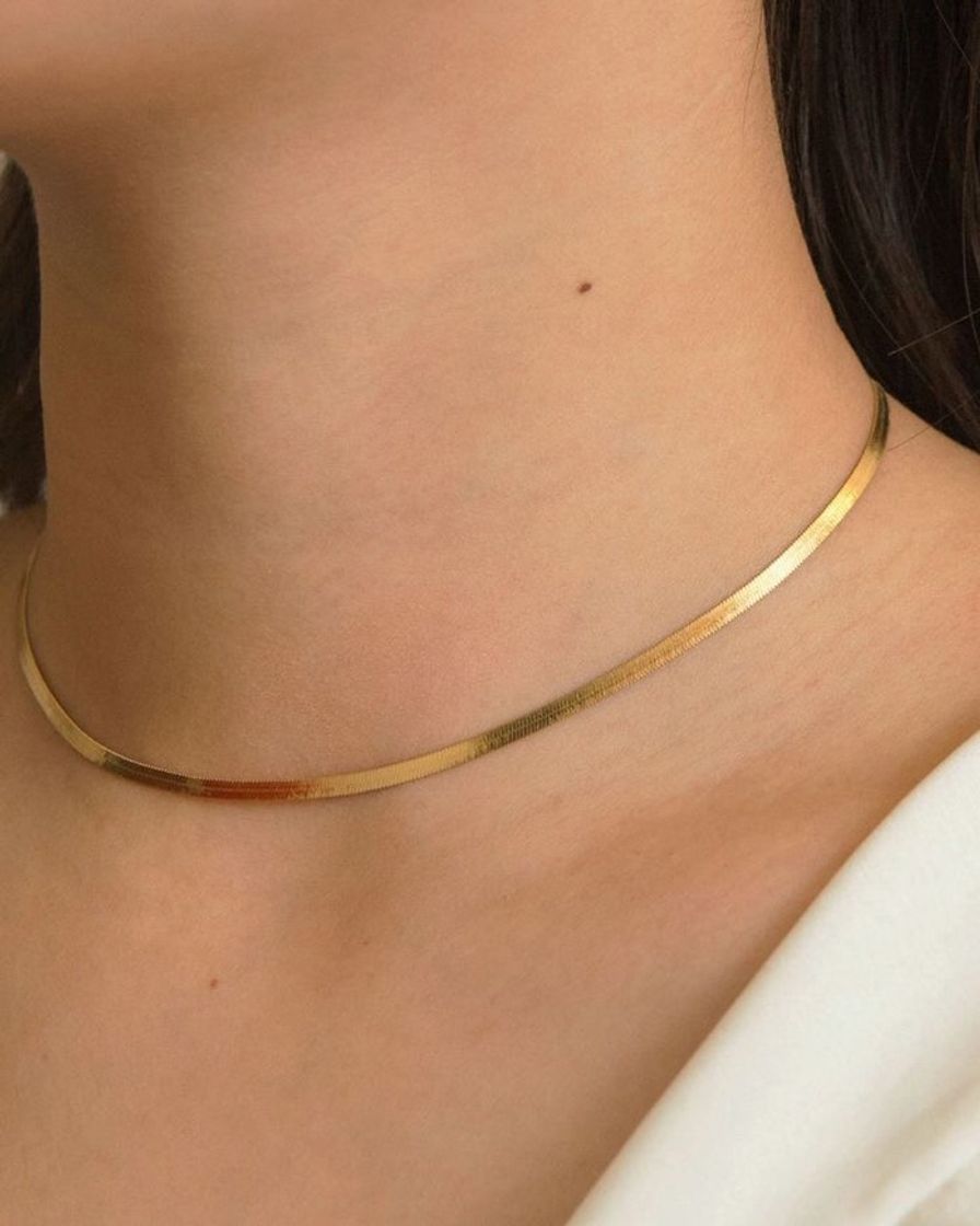 Producto Aurora herringbone choker necklace 