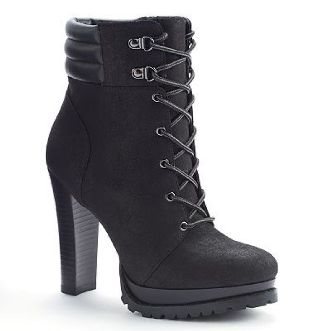 Moda Plataform high heel ankle boot