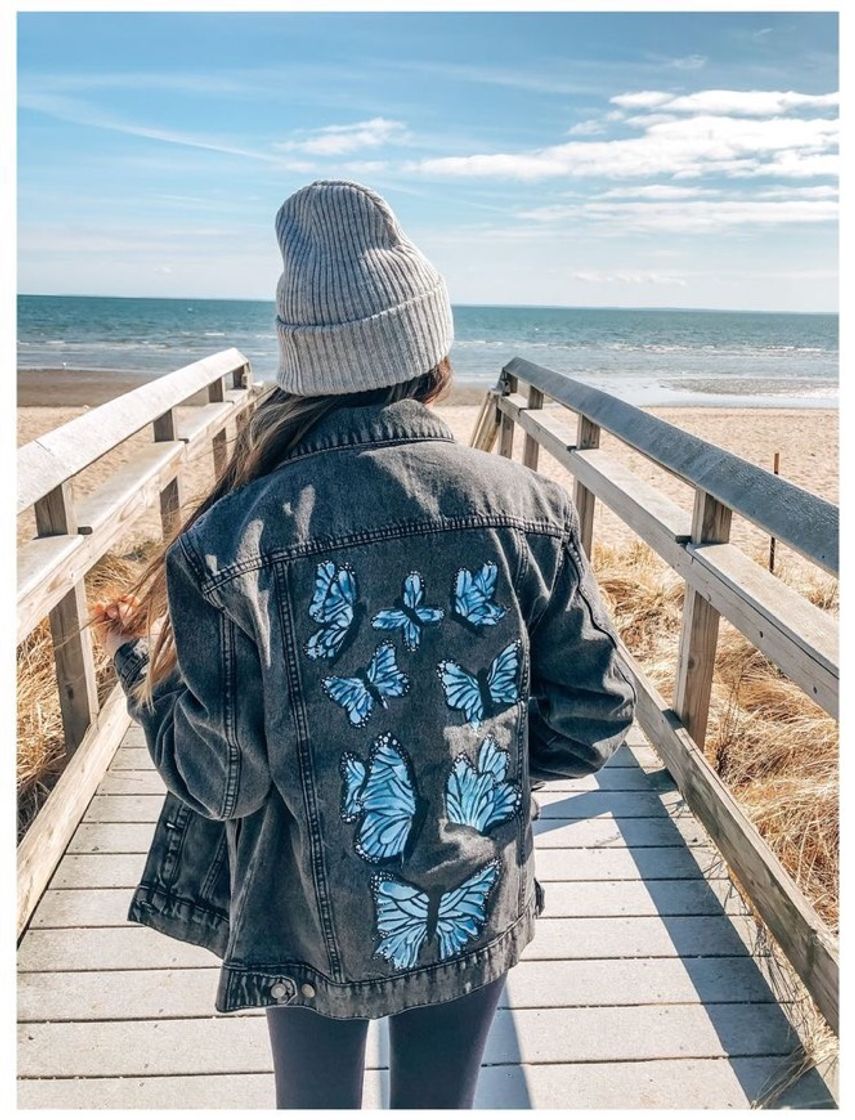 Moda painted butterfly jacket