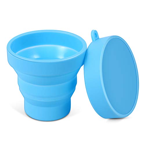 Social ROSENICE Taza de silicona plegable portátil para excursión Camping Picnic