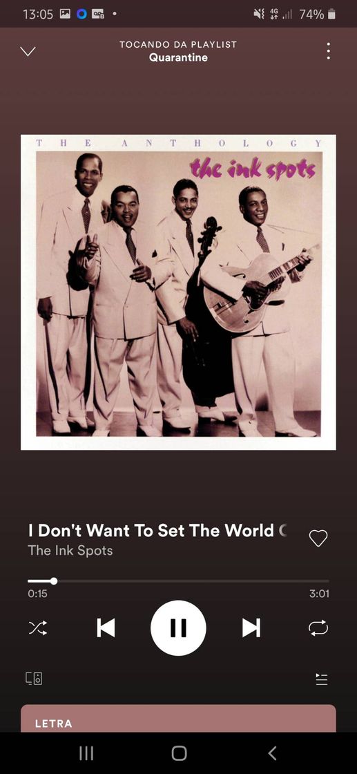 Canción I dont want to set the world on fire - the ink spots