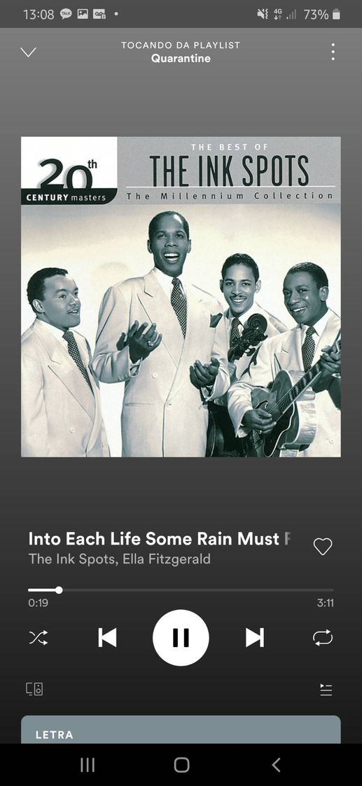 Canción Into each life some rain must fall - the ink spots