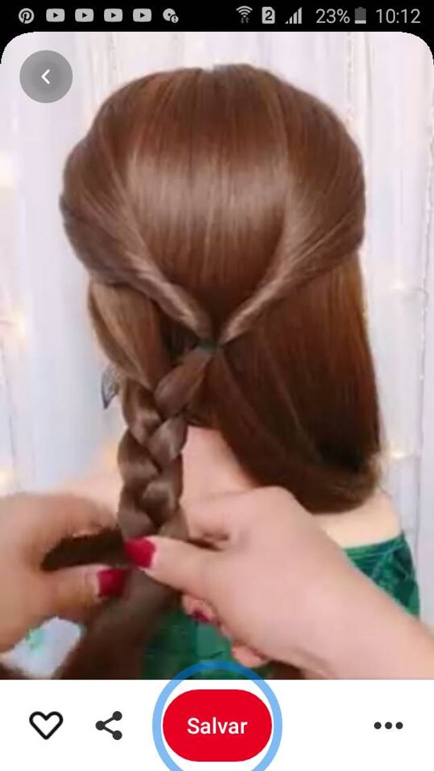 Fashion Penteado fácil lindo 