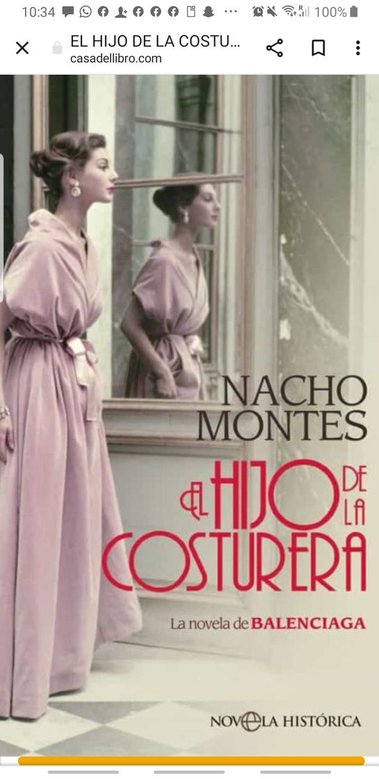 Book El hijo de la costurera. La novela de BALENCIAGA