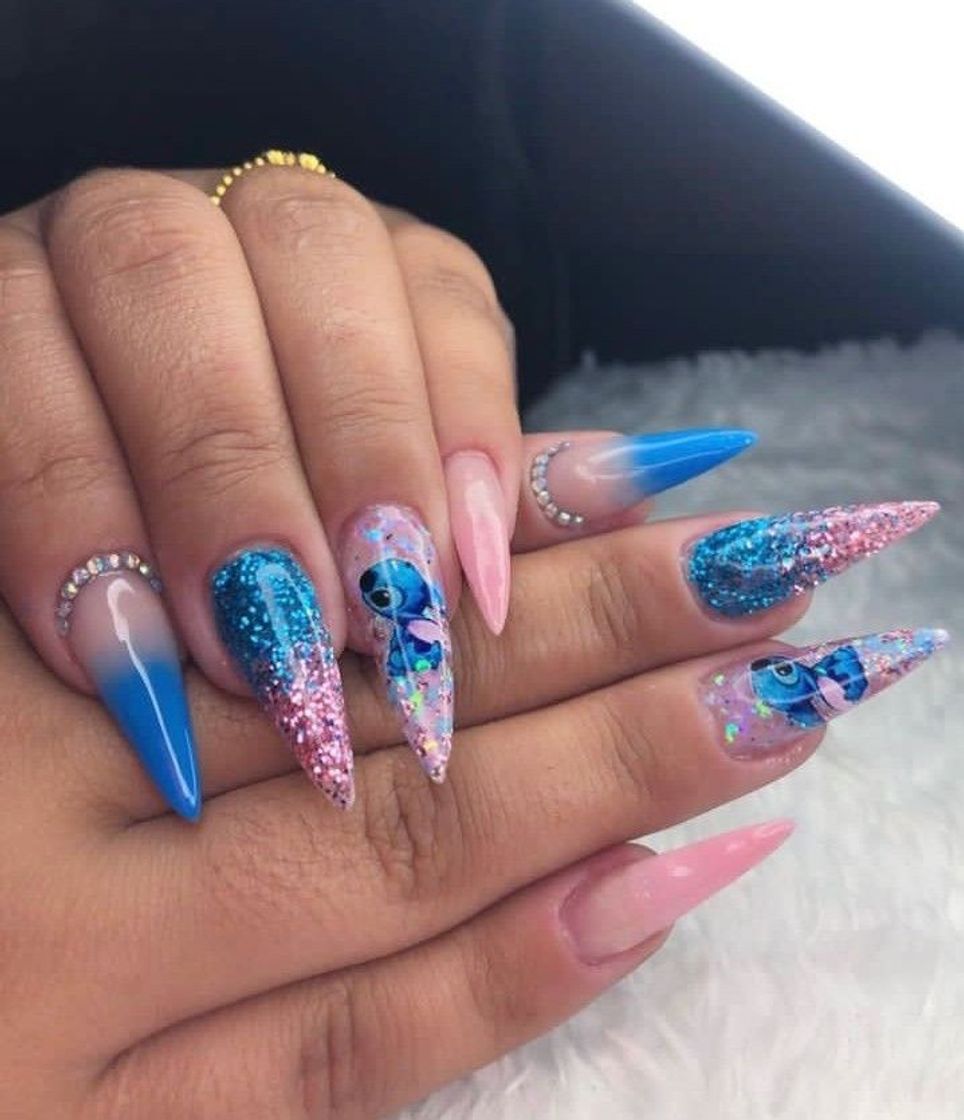 Moda Unhas do Stitch 