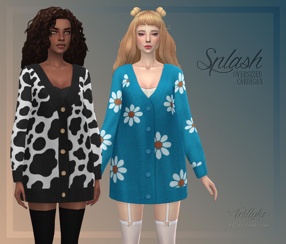 Splash oversized cardigan 
