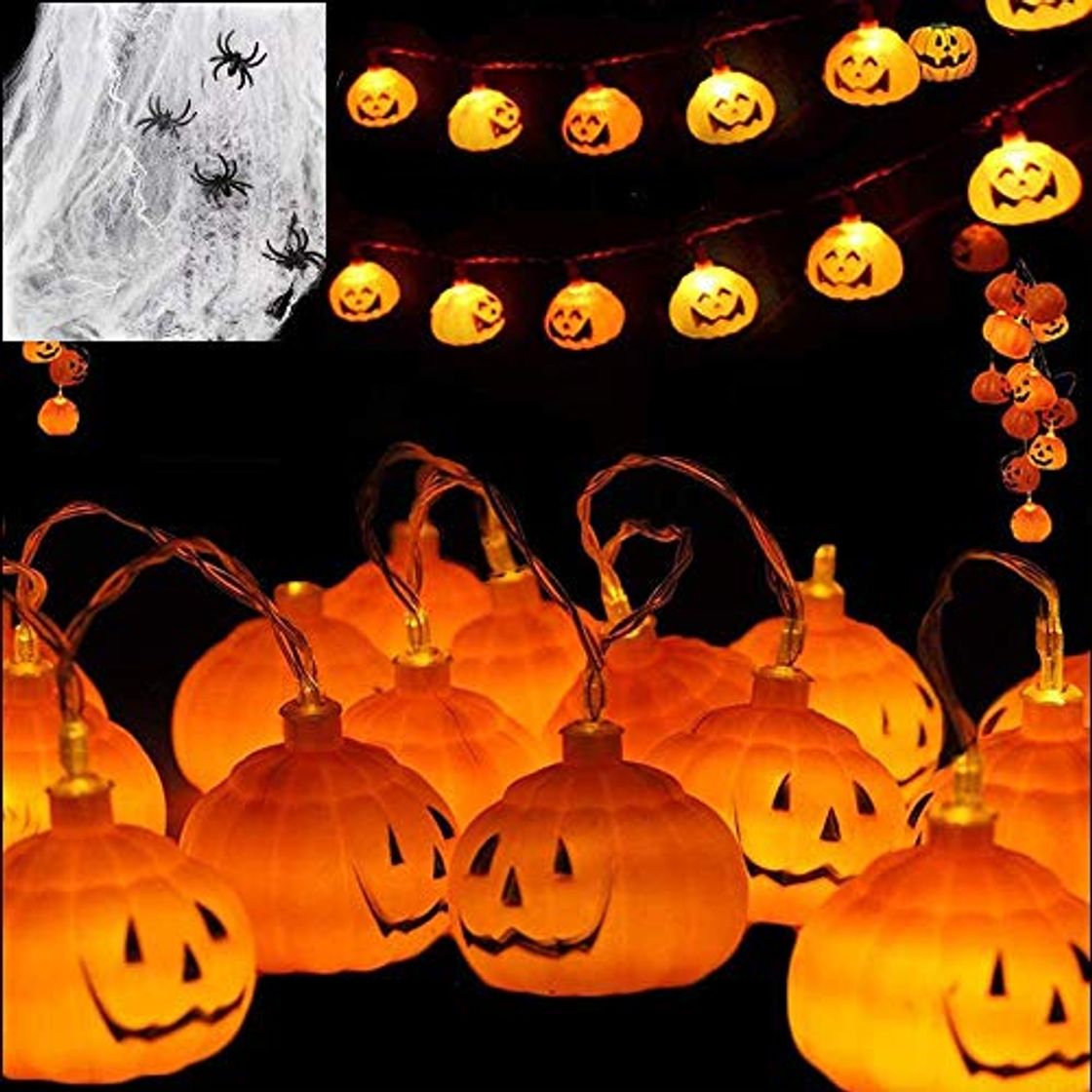 Product Evance Cadena de Luces, 10FT 20 LED Calabaza Luces