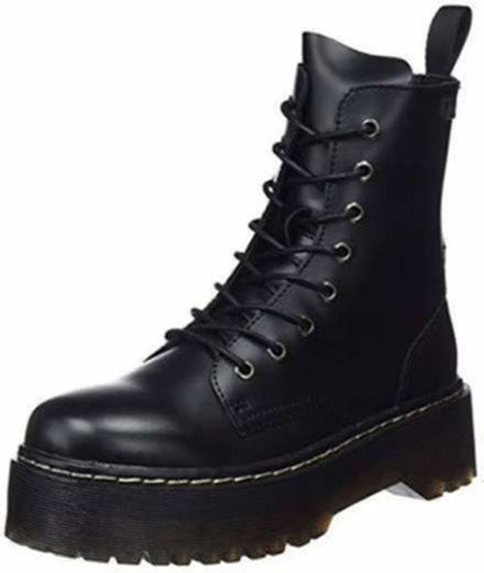 Fashion COOLWAY Abby, Botas Militares para Mujer, Negro