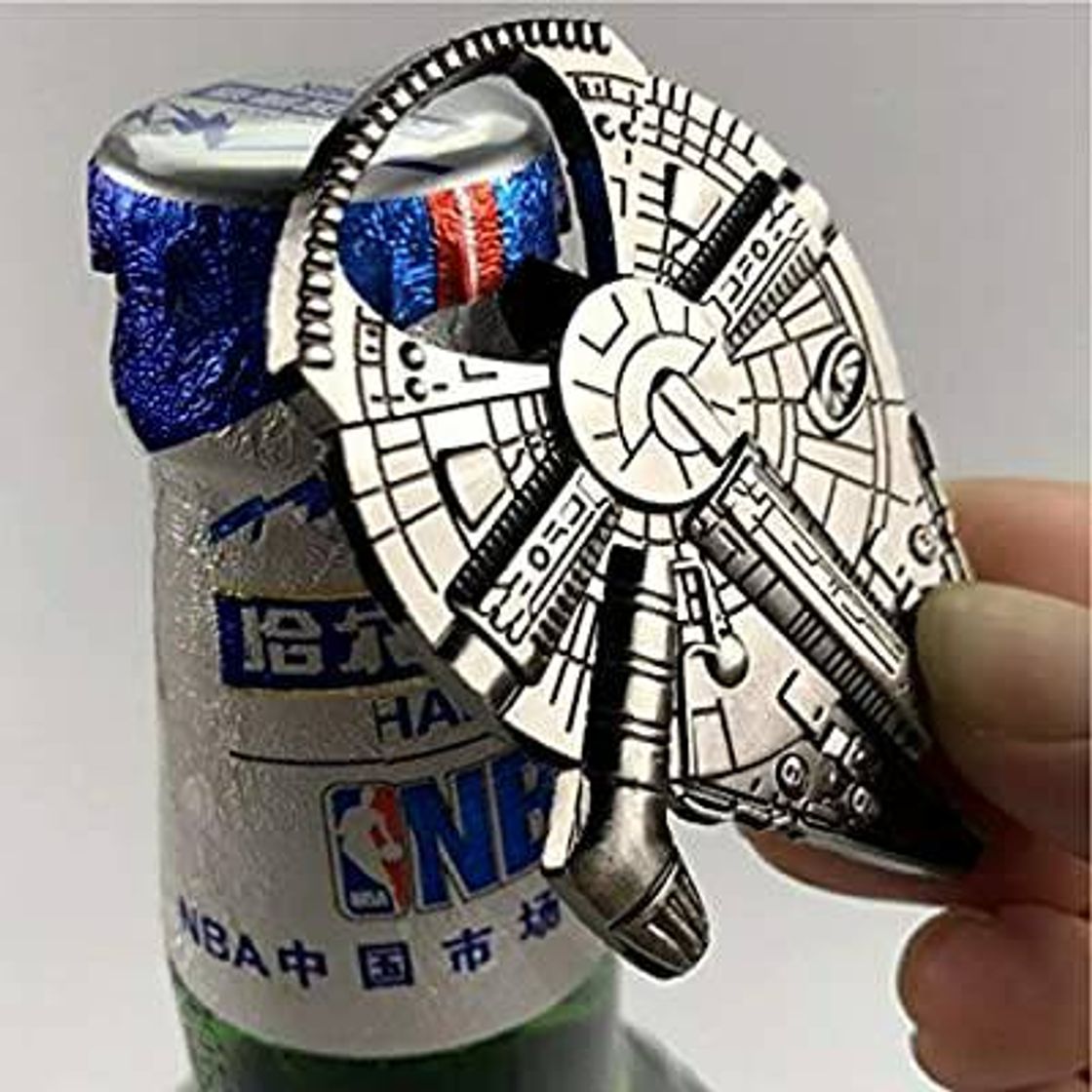 Social Millennium Falcon Bottle Opener, Keychain, Star Wars Gift

