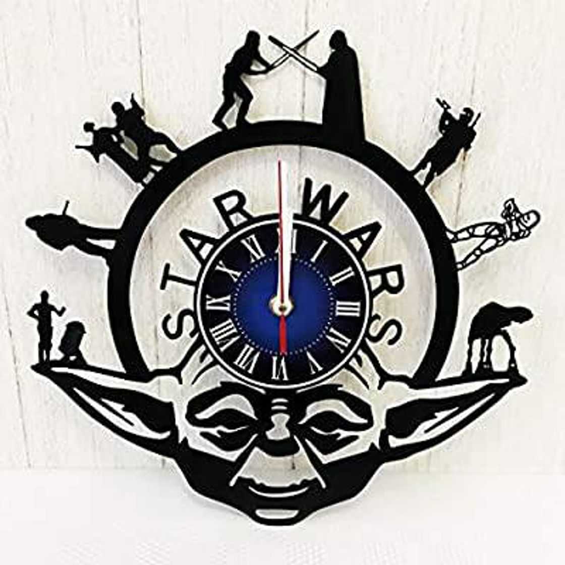 Social Star Wars Vinyl Record Wall Clock | Yoda Wall Decor | Gift