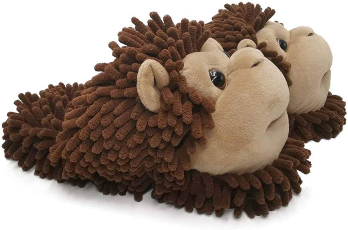 Social Womens Warm Fuzzy House Slippers Adult Cute Animal Shoes

