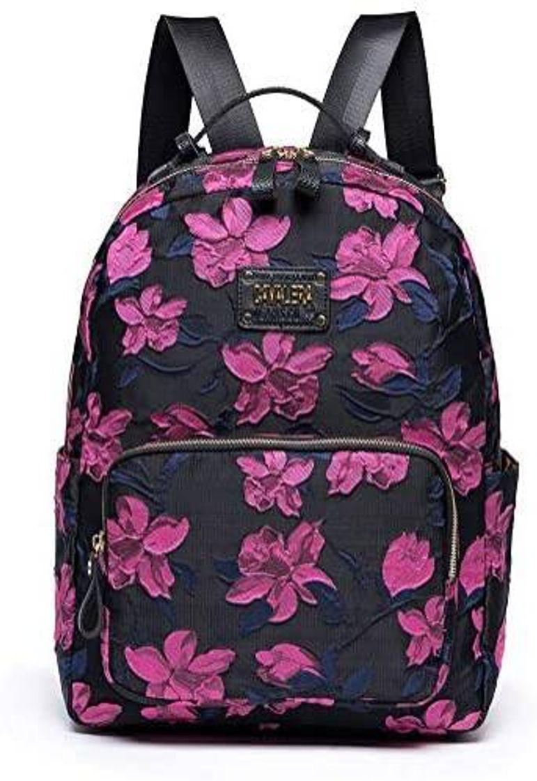 Fashion Mochila Cavalera Flower Estampada Flores Rosa 17L

