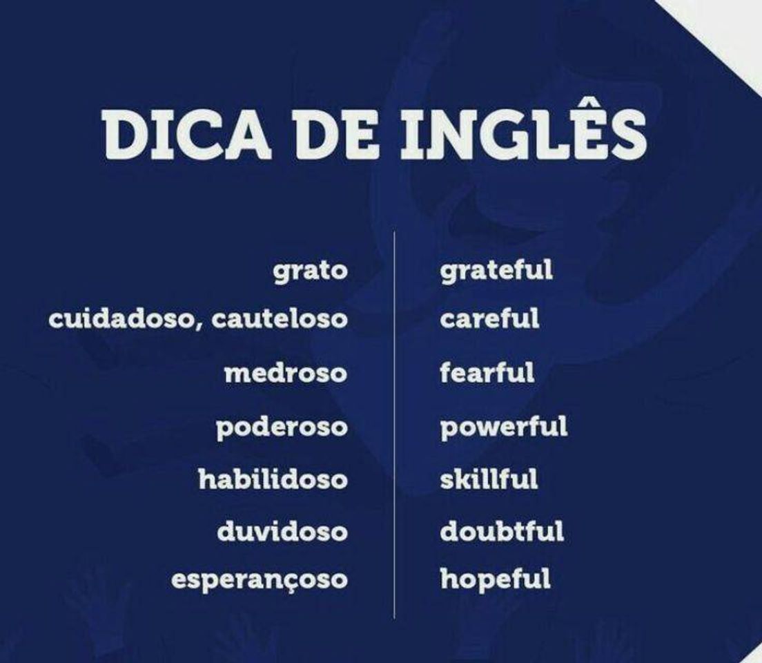 Fashion Dica de inglês