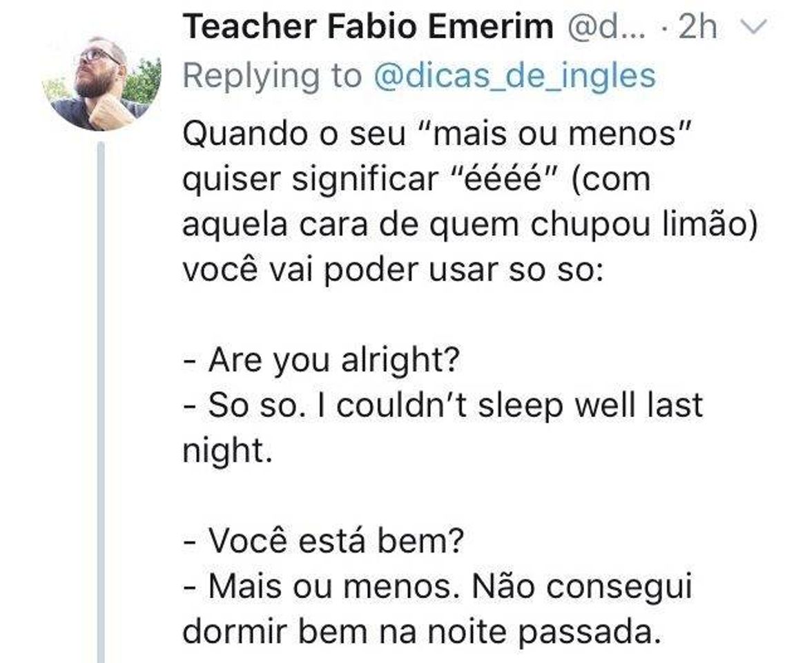 Fashion Dica de inglês