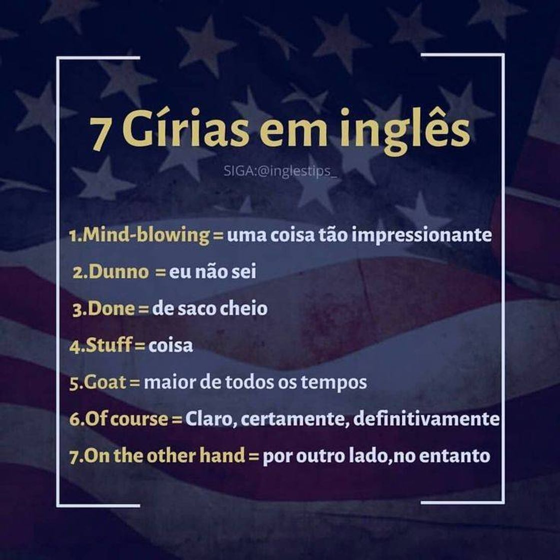 Fashion 7 gírias em inglês