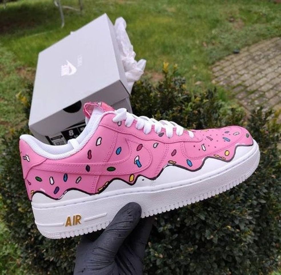 Fashion Sneakers Nike Air Force “donut drip” 🍩