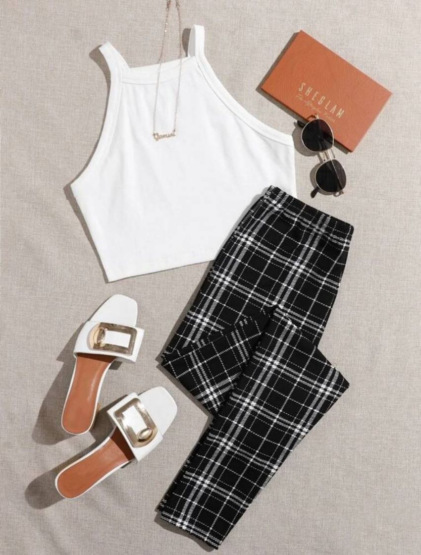 Social Conjunto calça e cropped