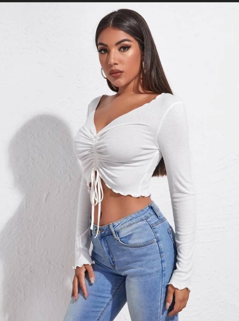 Social Cropped branco amarração 