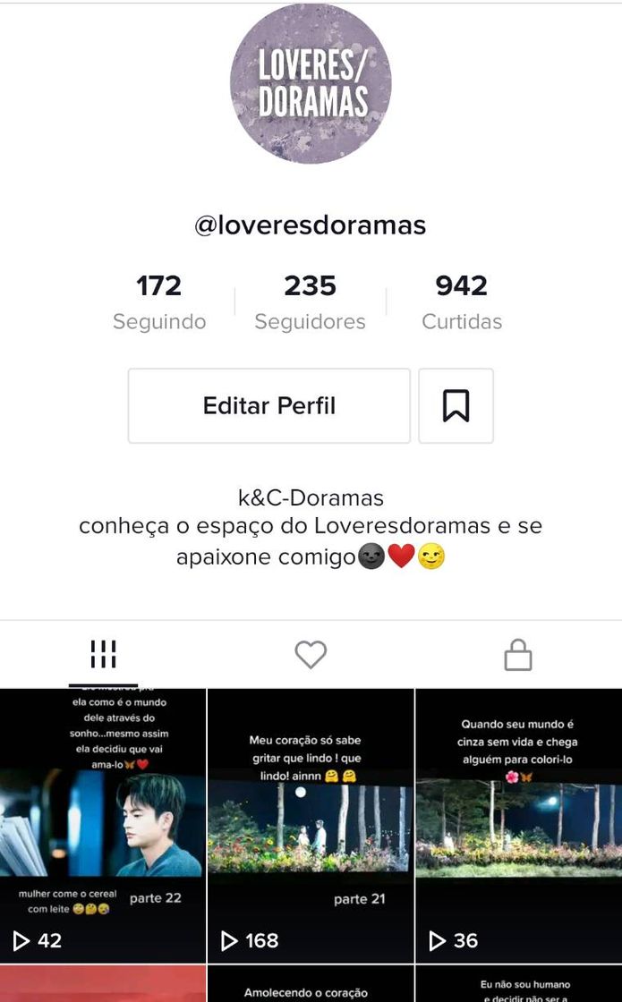 Fashion Perfil Loveresdoramas tiktok 