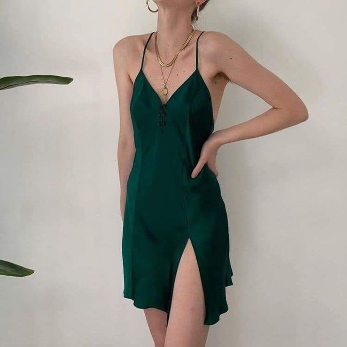 Moda dress green