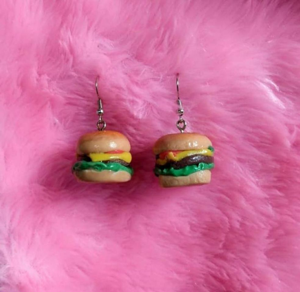 Moda Brincos de hambúrguer 🍔