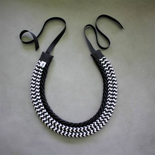 circle black & bw necklace • Cem Nós