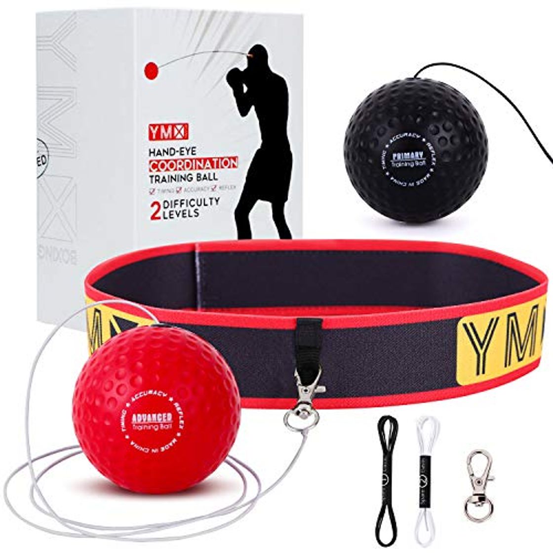 Lugar YMX Pelota Entrenamiento de Reflejos Boxeo - Banda Ajustable para la Cabeza