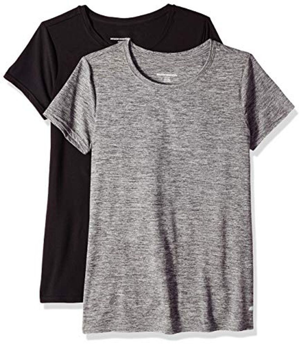 Moda Amazon Essentials 2-Pack Tech Stretch Short-Sleeve Crew T-Shirt athletic-shirts