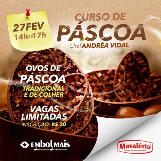 Curso de Páscoa ( Ovos de chocolate).