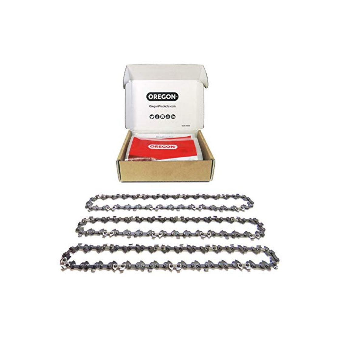 Producto Oregon 3 x Standard Saw Chains, 50 Drive Links: Fits 35 cm